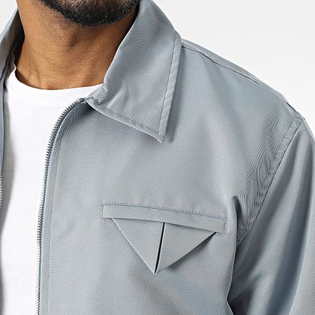 Ikao - Chaqueta con cremallera azul claro
