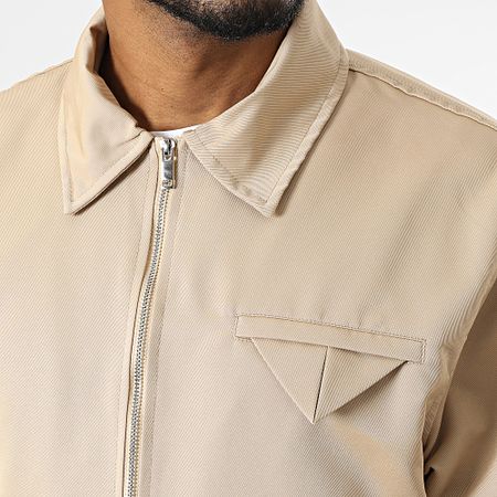 Ikao - Chaqueta con cremallera beige oscuro