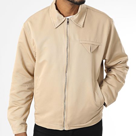 Ikao - Chaqueta con cremallera beige oscuro