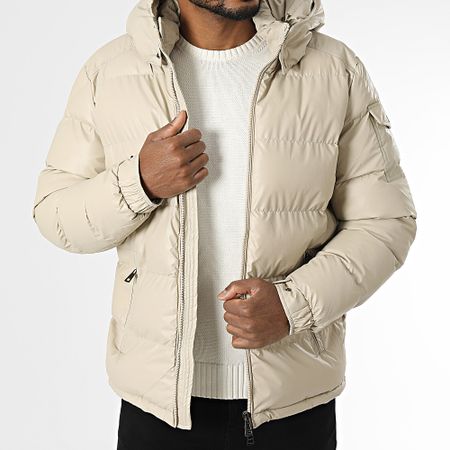 KZR - Abrigo con capucha beige
