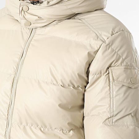 KZR - Abrigo con capucha beige