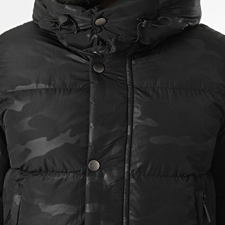 Kymaxx - Chaqueta de plumón negra