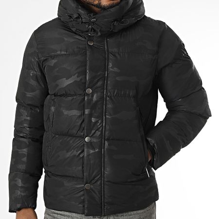 Kymaxx - Chaqueta de plumón negra