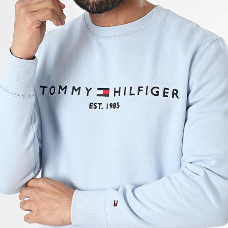 Tommy Hilfiger - Tommy Logo Sudadera cuello redondo 1596 Azul claro