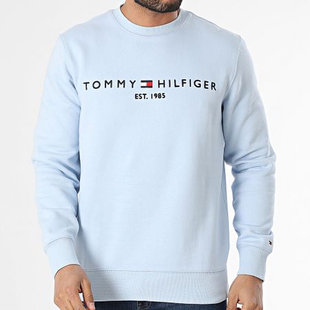 Tommy Hilfiger - Tommy Logo Sudadera cuello redondo 1596 Azul claro