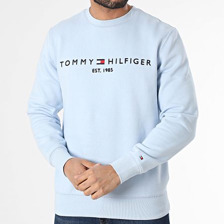 Tommy Hilfiger - Tommy Logo Sudadera cuello redondo 1596 Azul claro