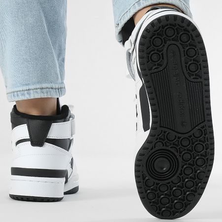 Adidas Originals - Zapatillas Mujer Forum Mid J FZ2083 Footwear Blanco Core Negro