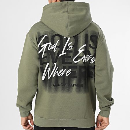 Classic Series - Sudadera con capucha verde caqui