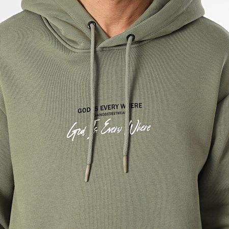 Classic Series - Sudadera con capucha verde caqui