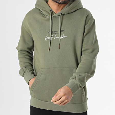 Classic Series - Sudadera con capucha verde caqui