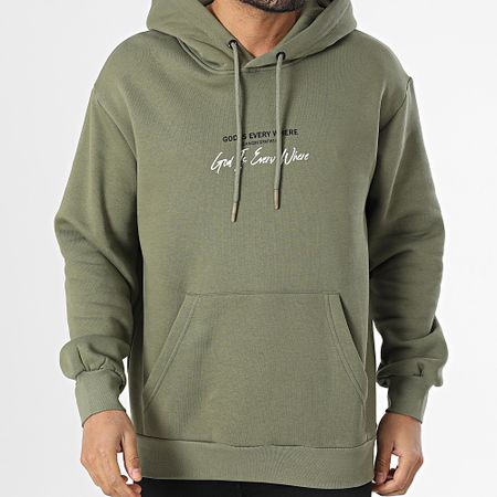Classic Series - Sudadera con capucha verde caqui