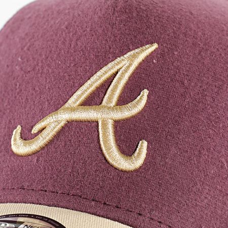 New Era - 9Forty Gorra Atlanta Braves 60586790 Burdeos Beige