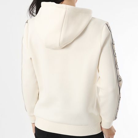 Guess - Sudadera de rayas con capucha para mujer V4YQ11-KB3P2 Beige