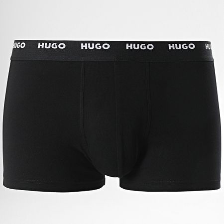 HUGO - Set De 5 Cinco Boxers 50479944 Negro Azul Marino Gris Verde Morado