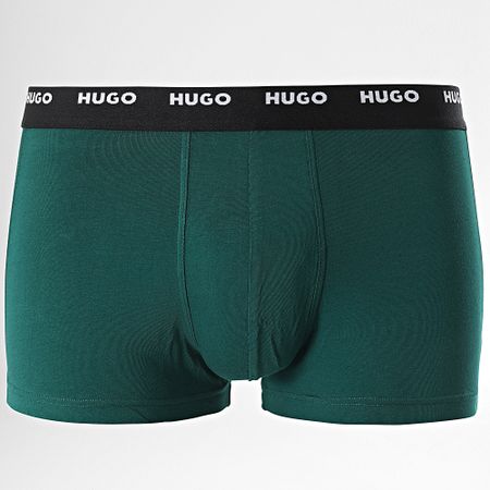 HUGO - Set De 5 Cinco Boxers 50479944 Negro Azul Marino Gris Verde Morado
