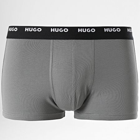 HUGO - Set De 5 Cinco Boxers 50479944 Negro Azul Marino Gris Verde Morado