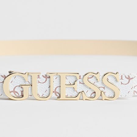 Guess - Cinturón para mujer BW9204-P5120 Blanco