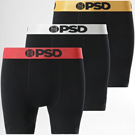 PSD - Juego de 3 calzoncillos bóxer 424180186 Negro