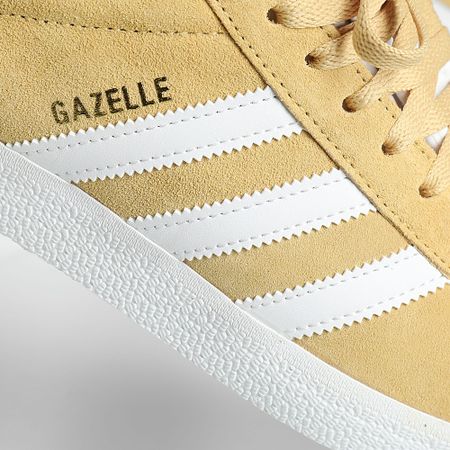 Adidas Originals - Gazelle JH5382 Avena Calzado Blanco Oro Metálico Zapatillas de deporte