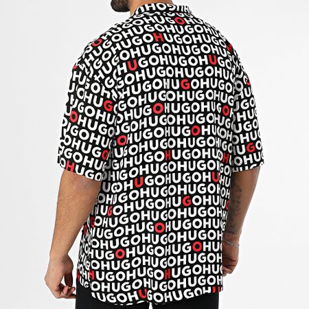 HUGO - Camiseta manga corta playa 50540065 Negro Blanco Rojo