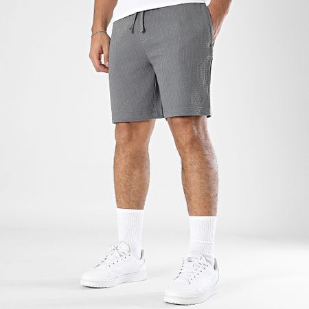 HUGO - Pantalón corto Austin Waffle 50532023 Gris antracita