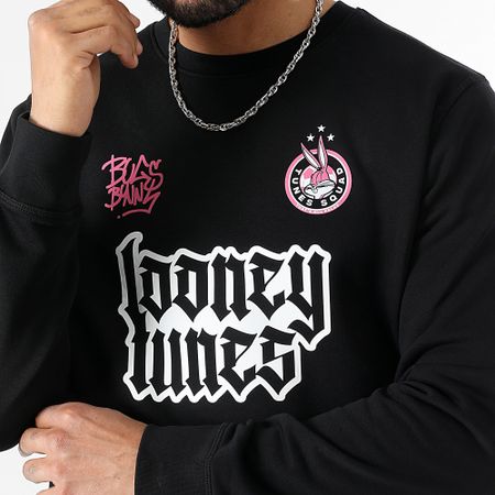 Looney Tunes - Sudadera Hybrid Bugs Bunny Crewneck Negro