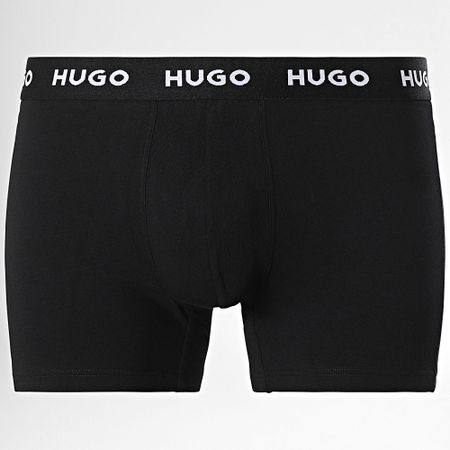 HUGO - Juego De 3 Boxers De Diseño 50532559 Caqui Verde Negro