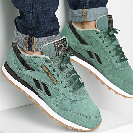 Reebok - Classic Leather Sneakers 100201135 Verde Marrón Beige