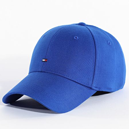 Tommy Hilfiger - Gorra de bandera de algodón de 6 paneles 3008 azul real