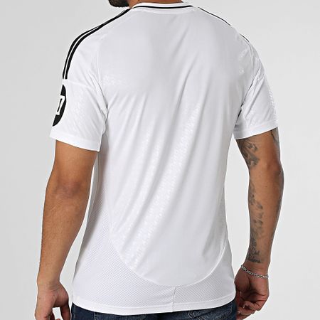 Adidas Originals - Camiseta de fútbol con cuello en V del Real Madrid JX2136 Blanca