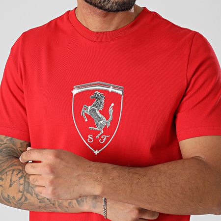 Puma - Camiseta Ferrari Race Tonal Escudo Grande 630189 Rojo