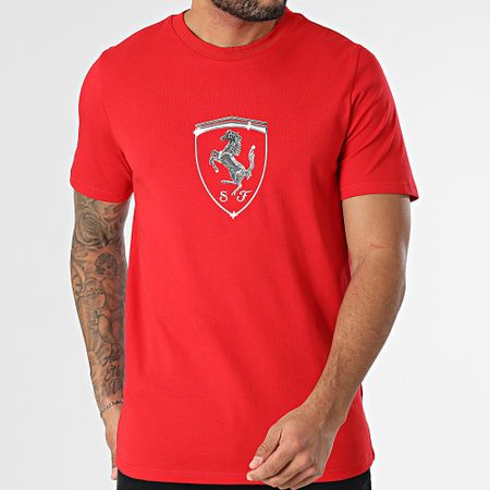 Puma - Camiseta Ferrari Race Tonal Escudo Grande 630189 Rojo