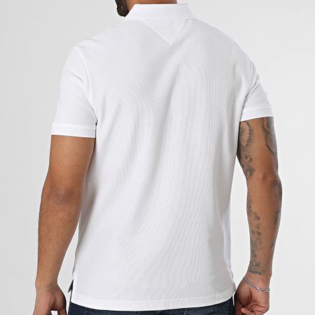 Tommy Hilfiger - Polo Vertical Flag Manga Corta 6790 Blanco