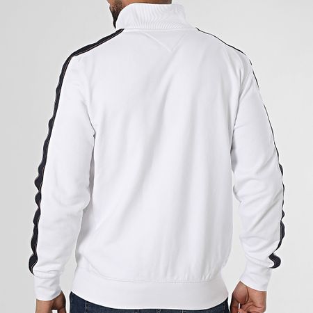 Tommy Hilfiger - Global Stripe Zip Sweat 7468 Blanco