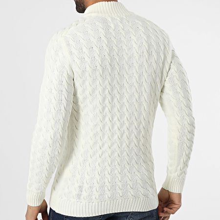 Classic Series - Jersey blanco con cremallera