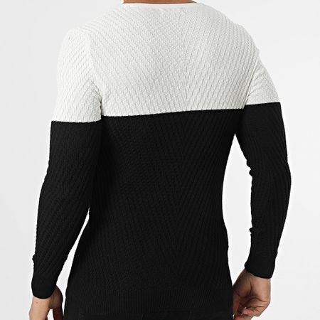 Classic Series - Jersey cuello pico Negro Blanco