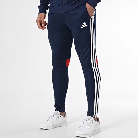 Adidas Performance - Chándal a rayas Tiro JD0467 Azul marino