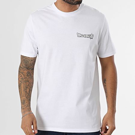 Dragon Ball Z - Oversize Tee Shirt Large Graff Vegeta Back Blanco