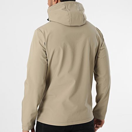 JJREBEL - Chaqueta con capucha y cremallera Liam Beige