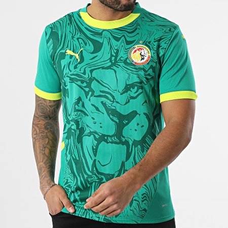 Puma - Réplica de la camiseta visitante de la Federación Senegalesa de Fútbol 777166 Verde