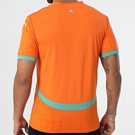 Puma - Camiseta réplica de fútbol con cuello en V de FIF Costa de Marfil 777187 Naranja