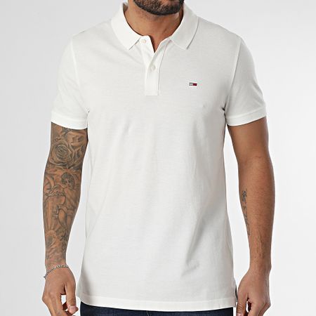 Tommy Jeans - Polo Manga Corta Slim 8312 Blanco