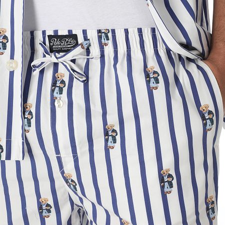 Polo Ralph Lauren - Conjunto de camisa de manga corta y polo Bear Azul Marino Blanco