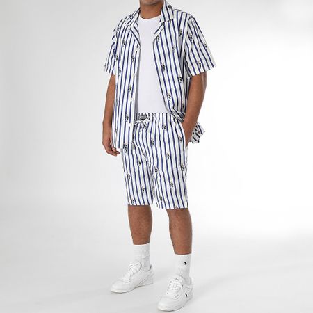 Polo Ralph Lauren - Conjunto de camisa de manga corta y polo Bear Azul Marino Blanco