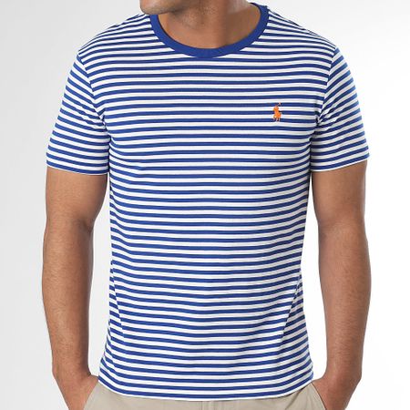 Polo Ralph Lauren - Camiseta a rayas Original Player Blanco Azul Real