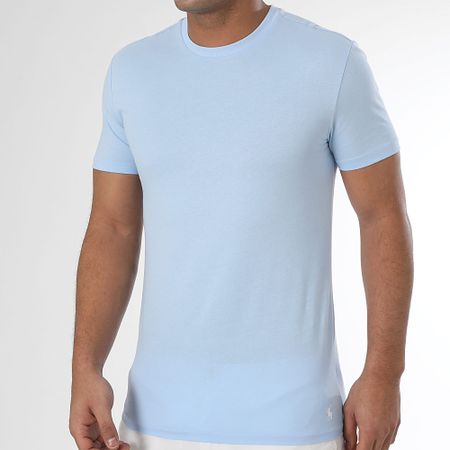 Polo Ralph Lauren - Lote de 3 camisetas Original Player Beige Azul claro Azul marino