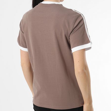 Adidas Originals - Camiseta 3 Rayas Mujer JD4570 Taupe
