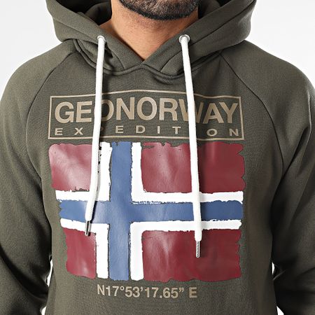 Geographical Norway - Sudadera con capucha Gaelig Verde caqui