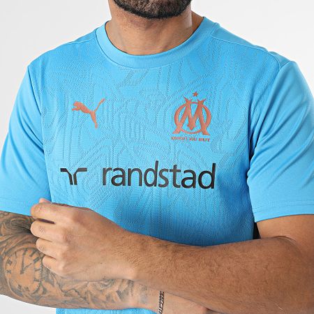 Puma - Maillot de entrenamiento OM 778218 Azul claro