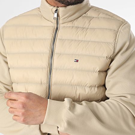 Tommy Hilfiger - Media Stand Cuello 7461 Beige Cremallera Chaqueta